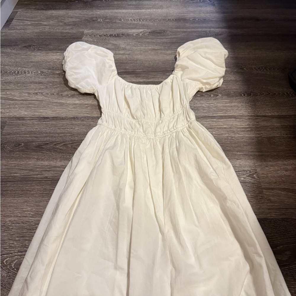 Hollister Cream Puff Sleeve Mini Dress